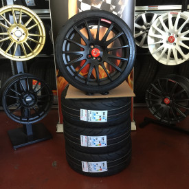 KIT CERCHI E GOMME 500 ABARTH DA 17 POLLICI NERO