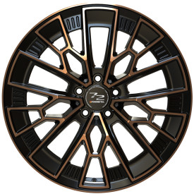 Cerchi in Lega Omologati Fondmetal 1972 GLOSSY BLACK BRONZE MACHINED 20 Pollici