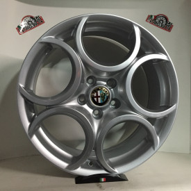 CERCHI IN LEGA WSP W257 ROMEO SILVER PER ALFA GIULIETTA 