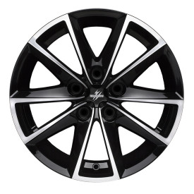 Cerchi in Lega Omologati Fondmetal 7600 Glossy Black Machined 17 Pollici