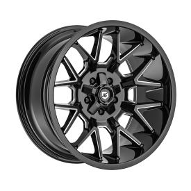 Cerchi in Lega Omologati Fondmetal 768 PRIMACY (GEAR OFF ROAD) GLOSSY BLACK MILLED 20 Pollici