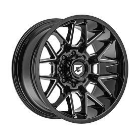 Cerchi in Lega Omologati Fondmetal 768 PRIMACY (GEAR OFF ROAD) GLOSSY BLACK MILLED 20 Pollici