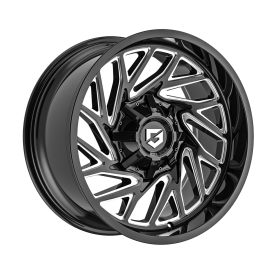Cerchi in Lega Omologati Fondmetal 769 SEQUENCE (GEAR OFF ROAD) GLOSSY BLACK MILLED 20 Pollici