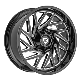 Cerchi in Lega Omologati Fondmetal 769 SEQUENCE (GEAR OFF ROAD) GLOSSY BLACK MILLED 22 Pollici