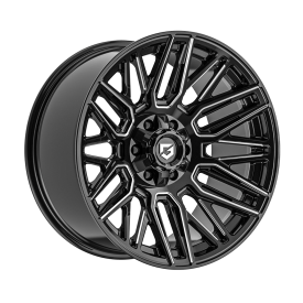 Cerchi in Lega Omologati Fondmetal 770 EDGE (GEAR OFF ROAD) GLOSSY BLACK MILLED 20 Pollici