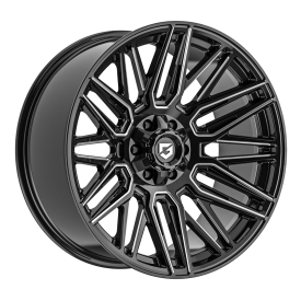 Cerchi in Lega Omologati Fondmetal 770 EDGE (GEAR OFF ROAD) GLOSSY BLACK MILLED 22 Pollici