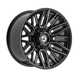 Cerchi in Lega Omologati Fondmetal 770 EDGE (GEAR OFF ROAD) GLOSSY BLACK MILLED 20 Pollici