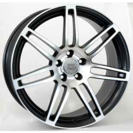 CERCHI IN LEGA WSP W557 S8 COSMA TWO BLACK POLISHED PER AUDI S4