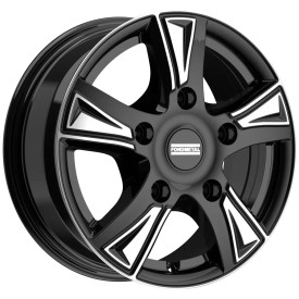 Cerchi in Lega Omologati Fondmetal PRO1 (8500) GLOSSY BLACK MACHINED 16 Pollici