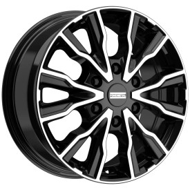 Cerchi in Lega Omologati Fondmetal PRO2 (8600) GLOSSY BLACK MACHINED 17 Pollici