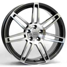 CERCHI IN LEGA WSP W557 S8 COSMA TWO ANTHRACITE POLISHED PER AUDI A3