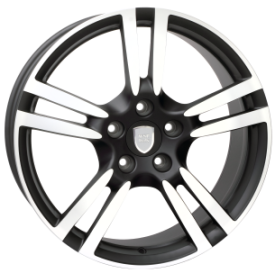 CERCHI IN LEGA WSP W1054 SATURN DULL BLACK F POLISHED DA 20 POLLICI ET 68