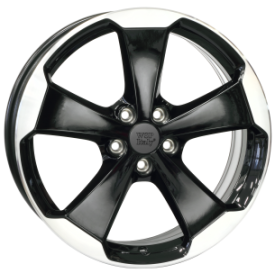 CERCHI IN LEGA WSP W465 LACENO GLOSSY BLACK POLISHED DA 18 POLLICI ET 51